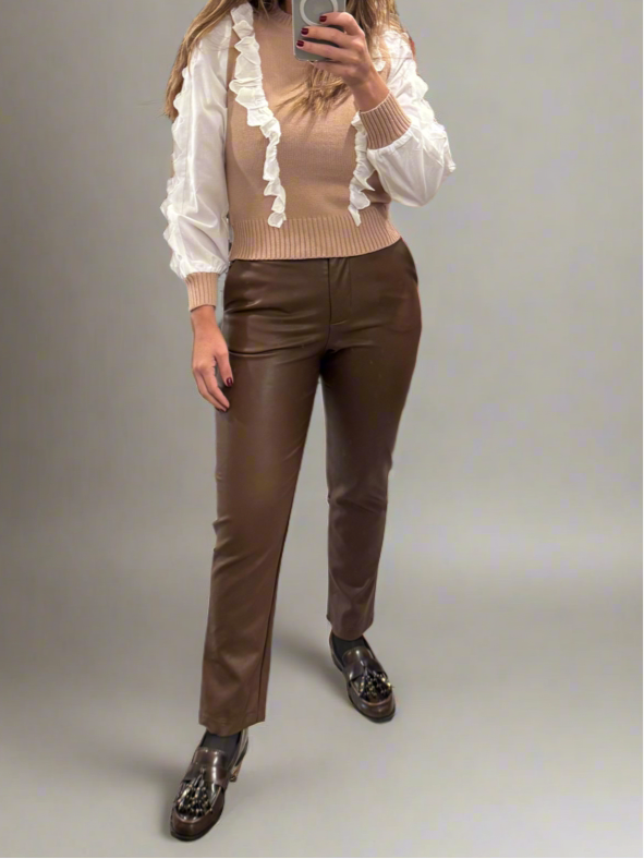 VERO FAUX LEATHER PANTS – skopostore.com