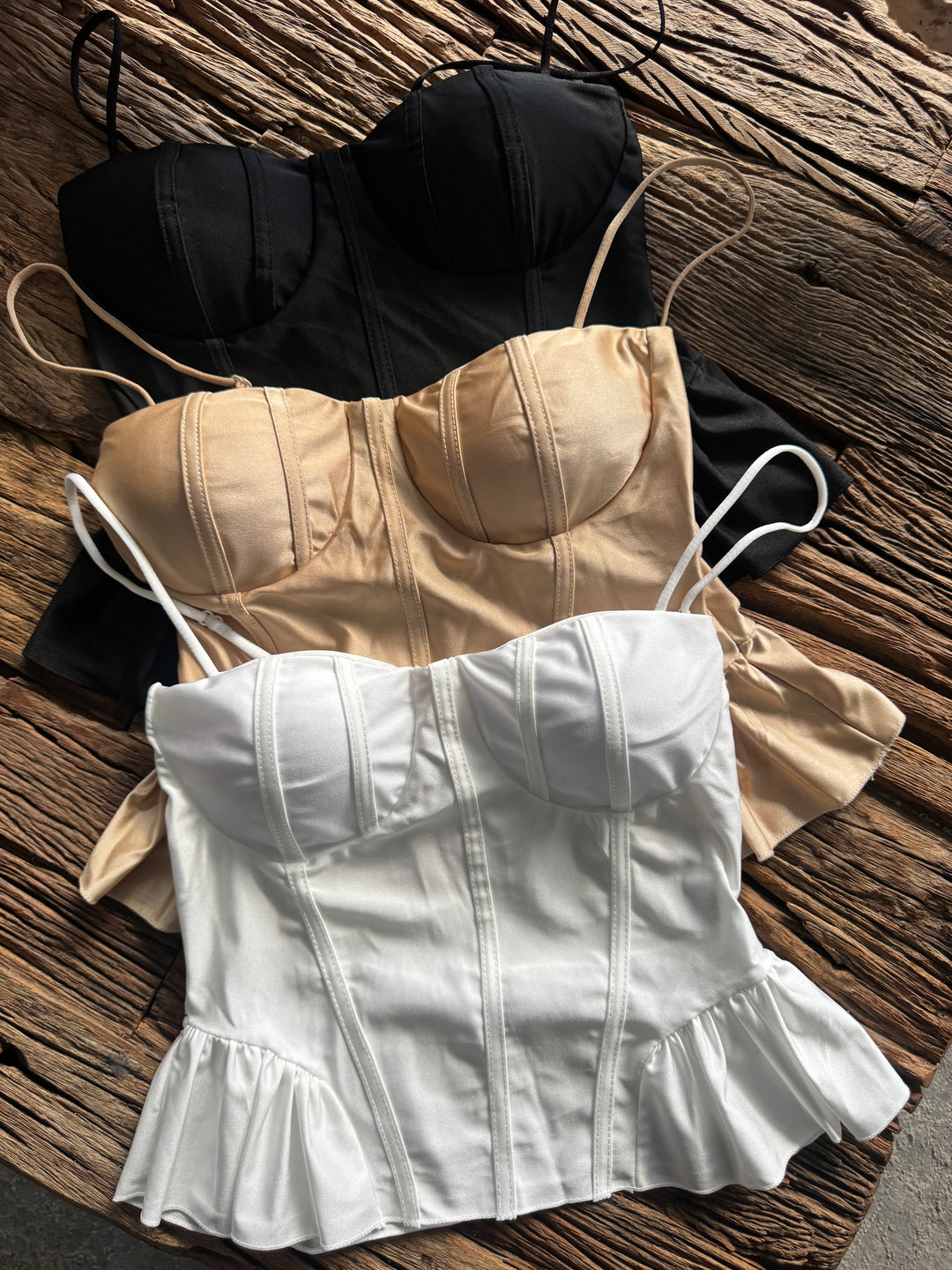 Pearl Glow Corset Top