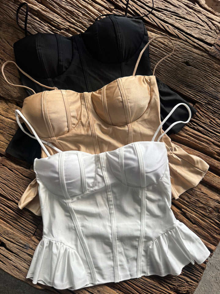 Pearl Glow Corset Top