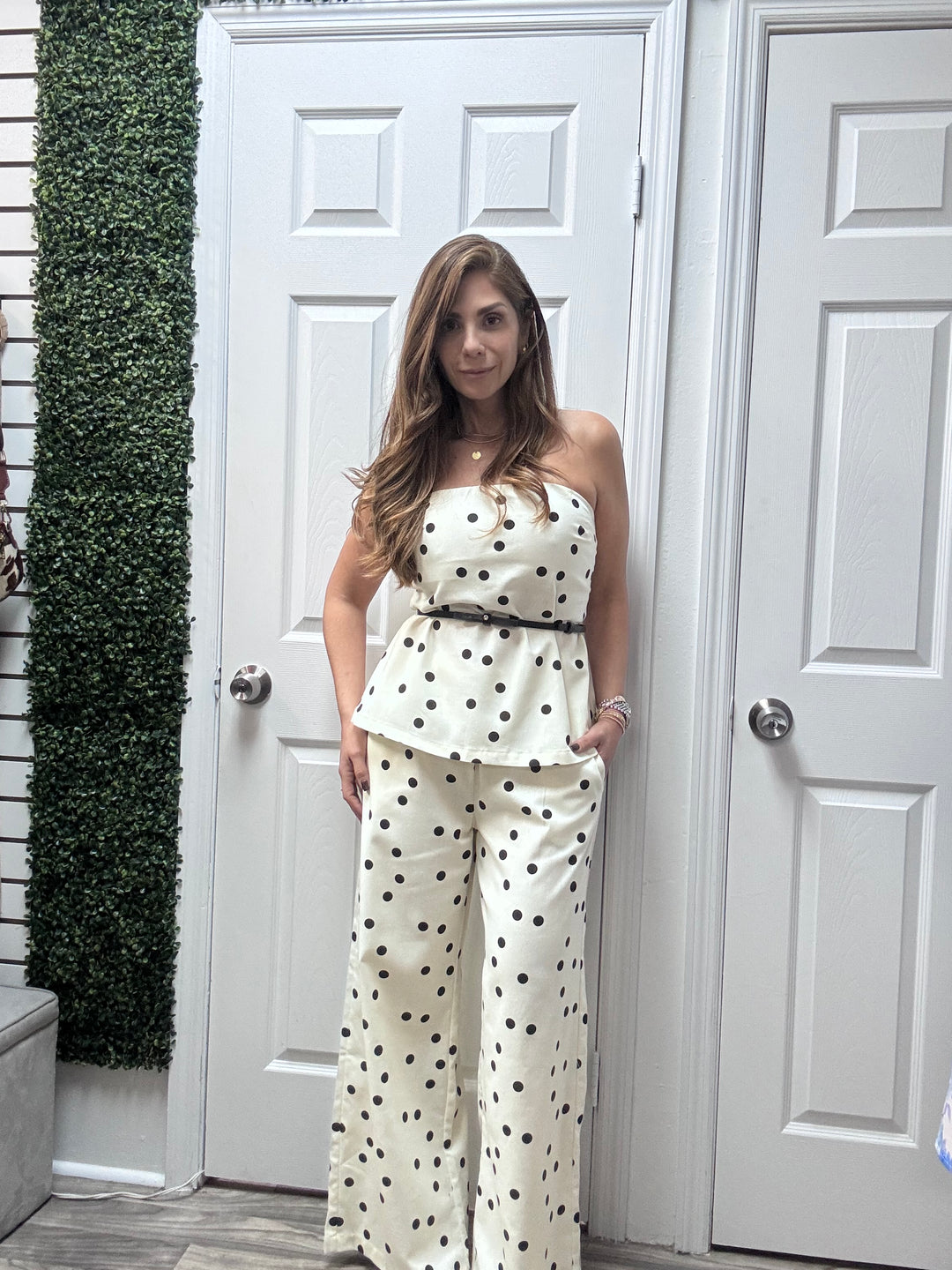 Polka Dot linen Set