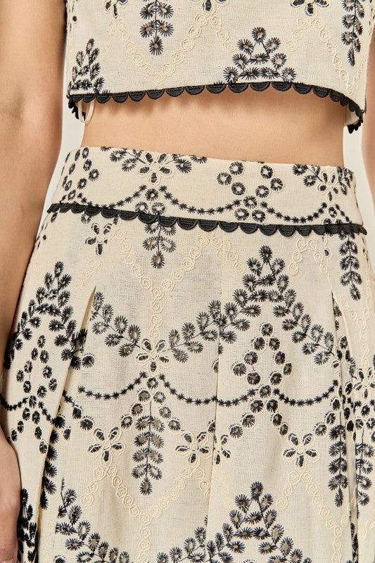 Etheral Lace Skirt Set