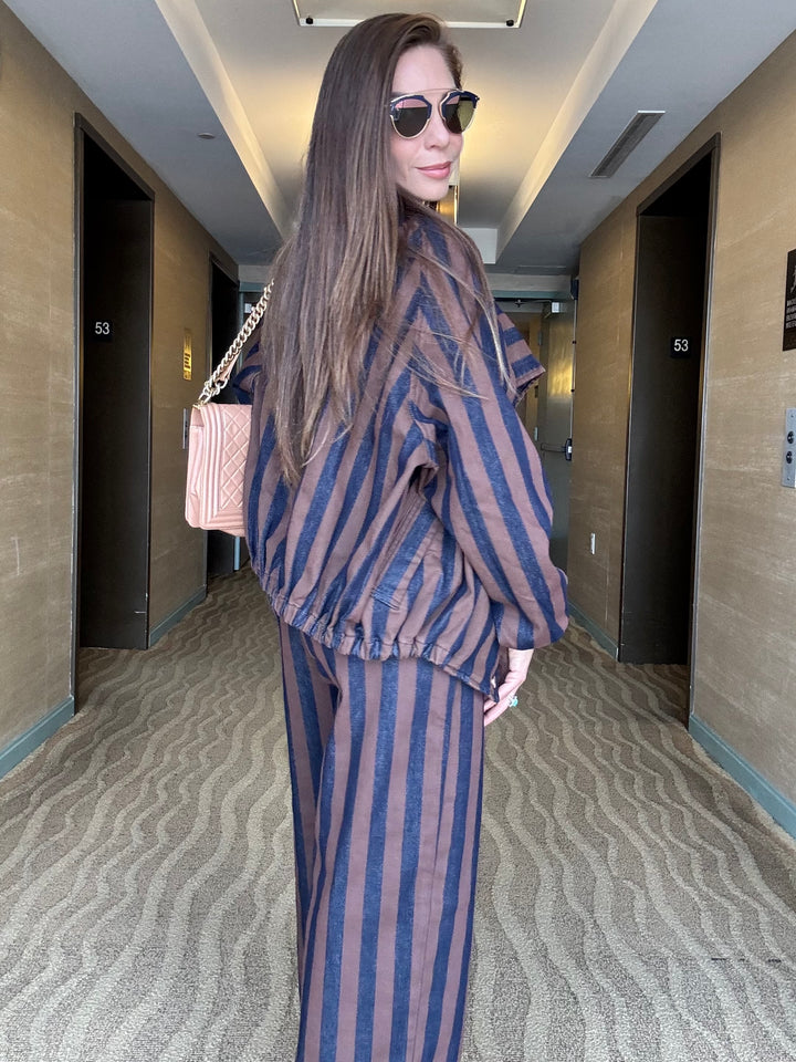 Milano Striped Denim Set