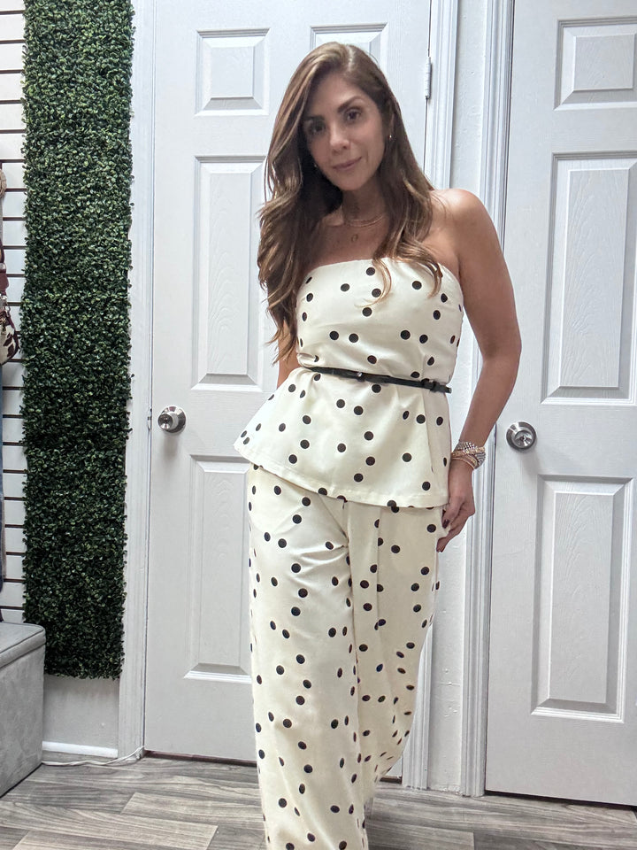 Polka Dot linen Set
