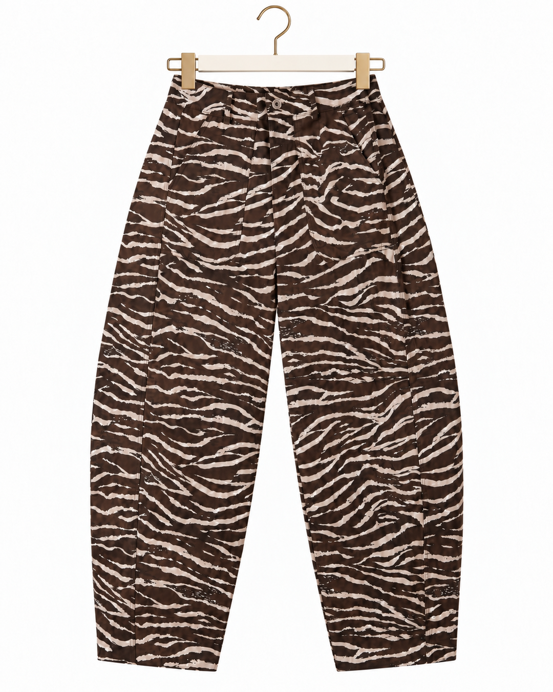 Zebra Barrel Pants