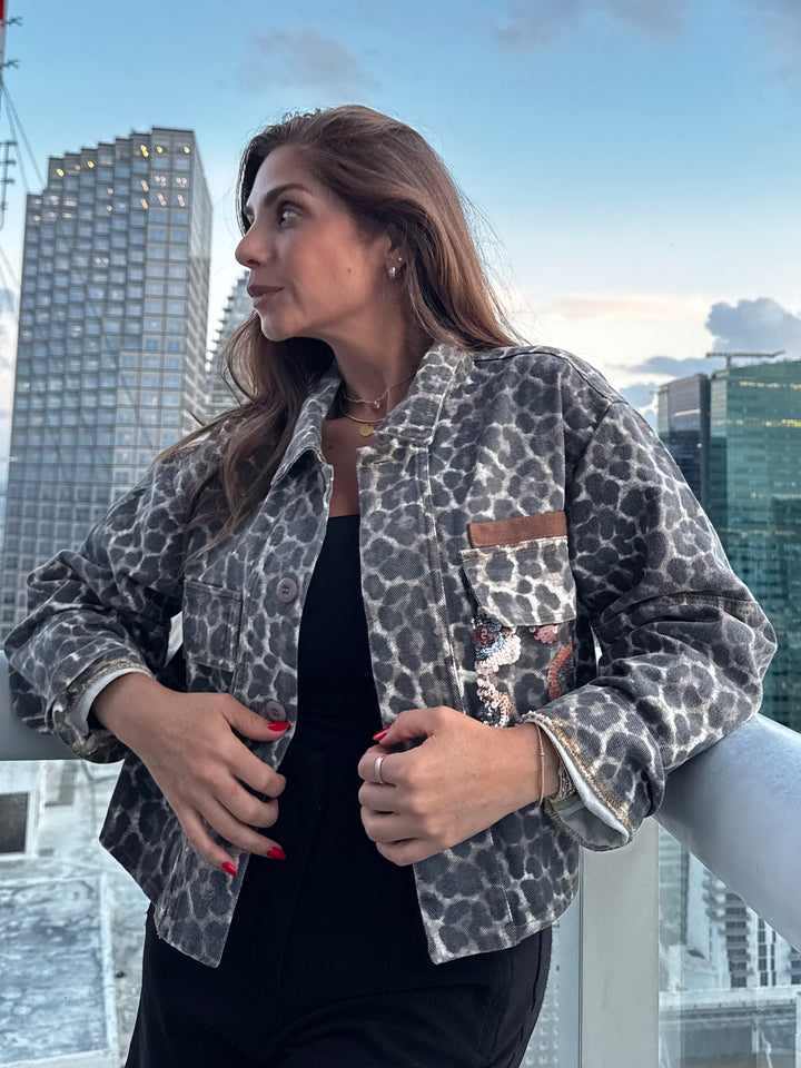 Leopard Bloom Jacket