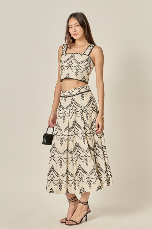 Etheral Lace Skirt Set