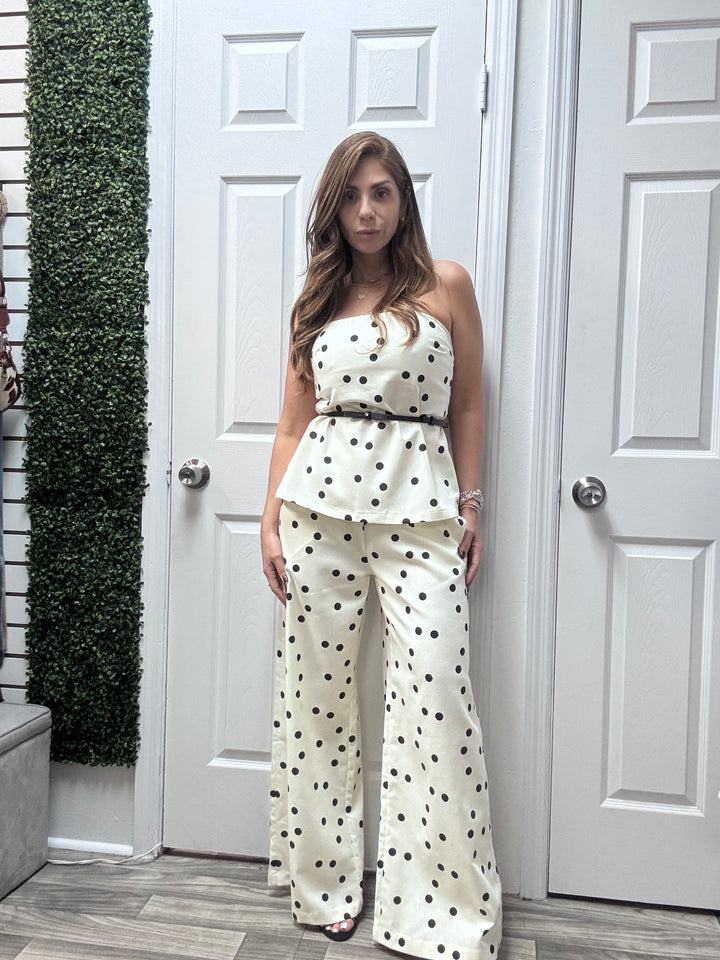 Polka Dot linen Set