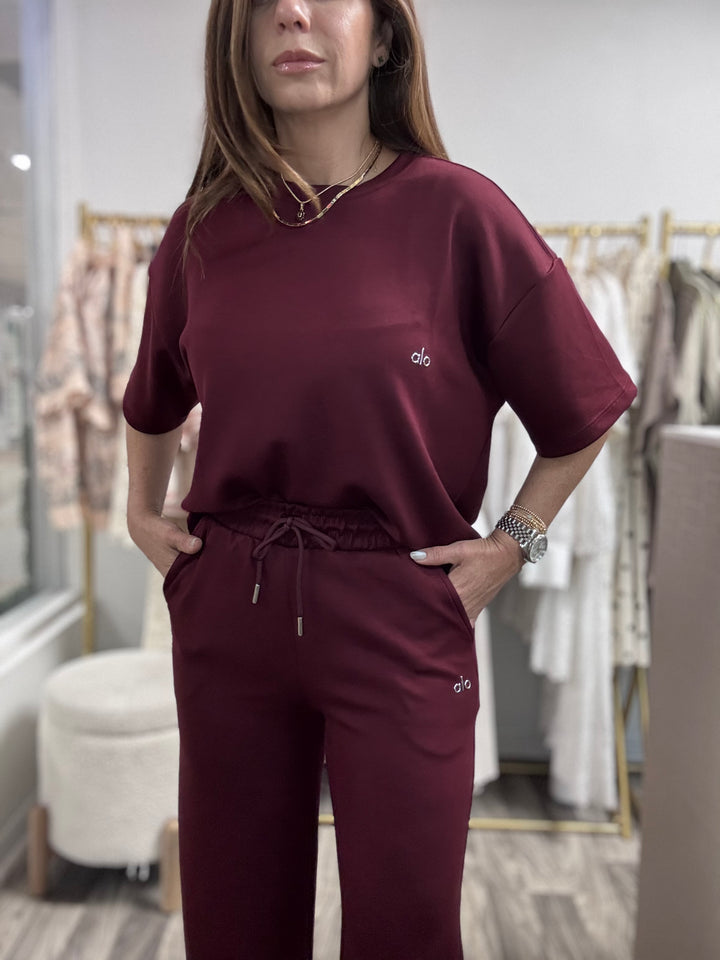 Alo short sleeves pant set