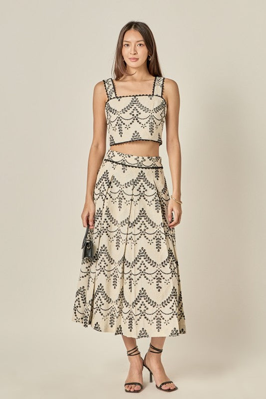 Etheral Lace Skirt Set