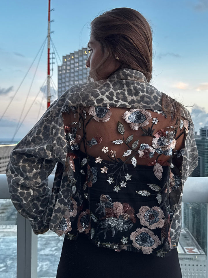 Leopard Bloom Jacket