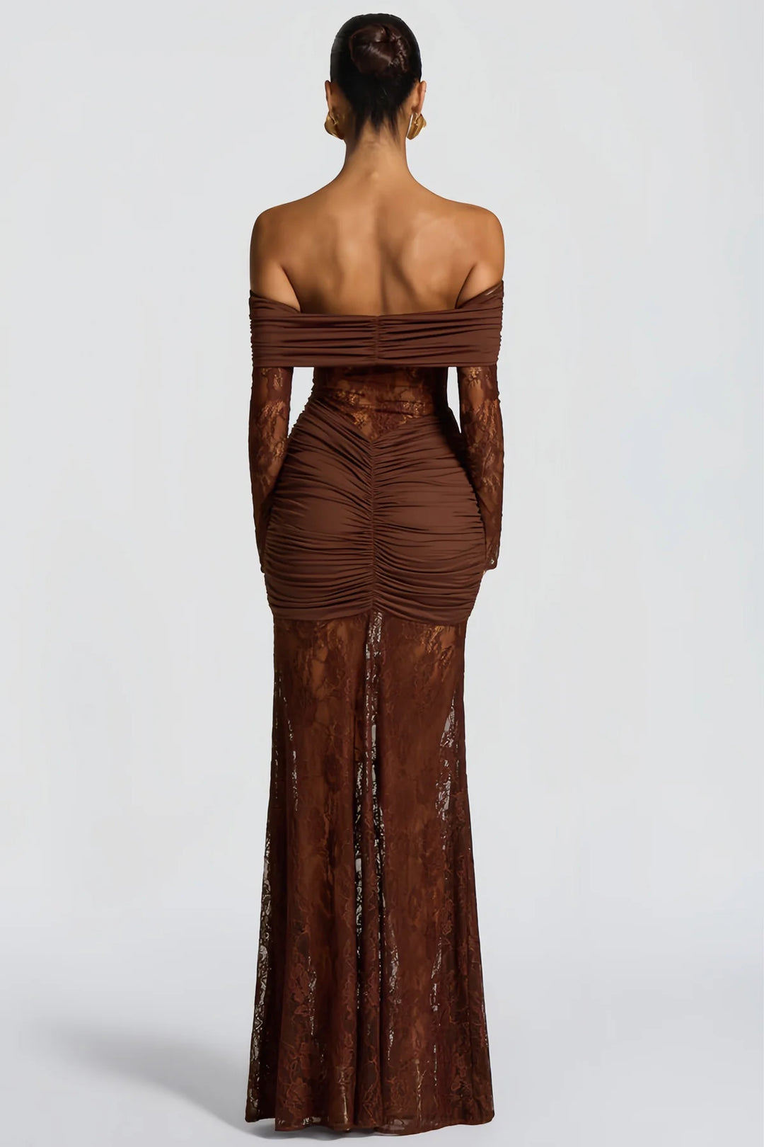 Brown Lace Dress