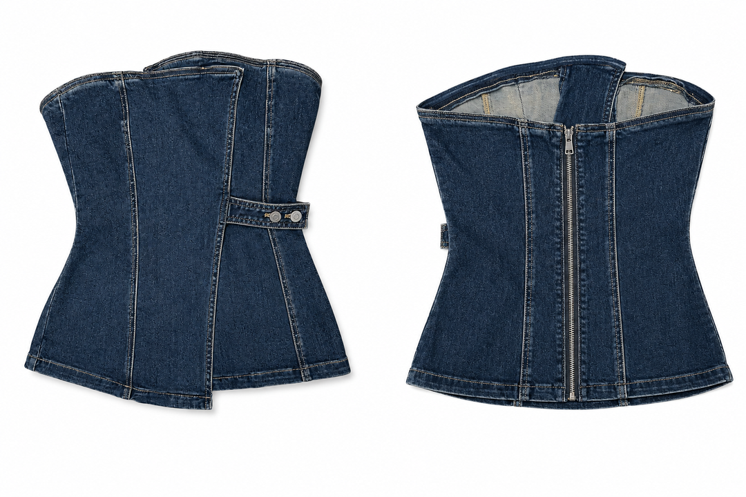 Denim Sculpt Top
