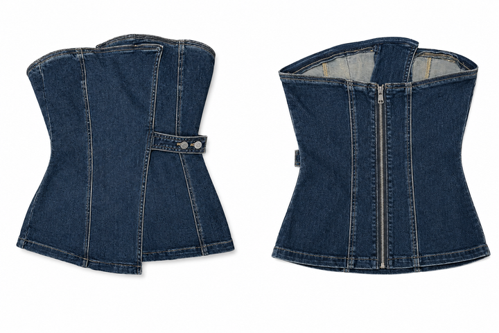 Denim Sculpt Top