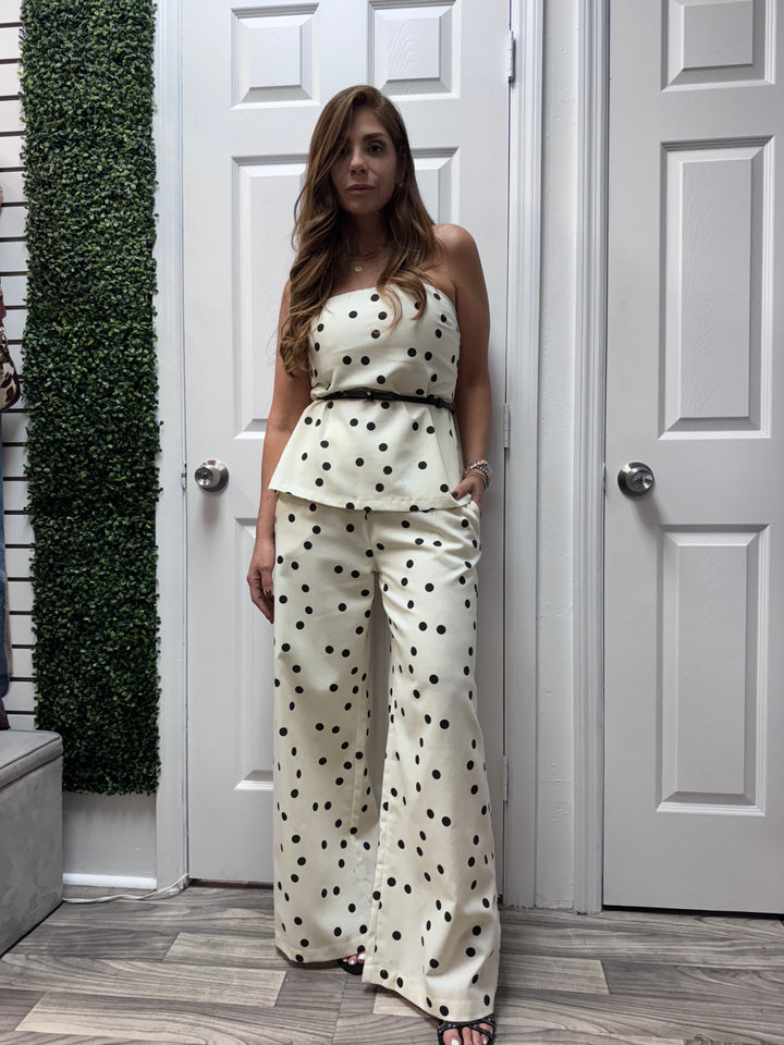 Polka Dot linen Set