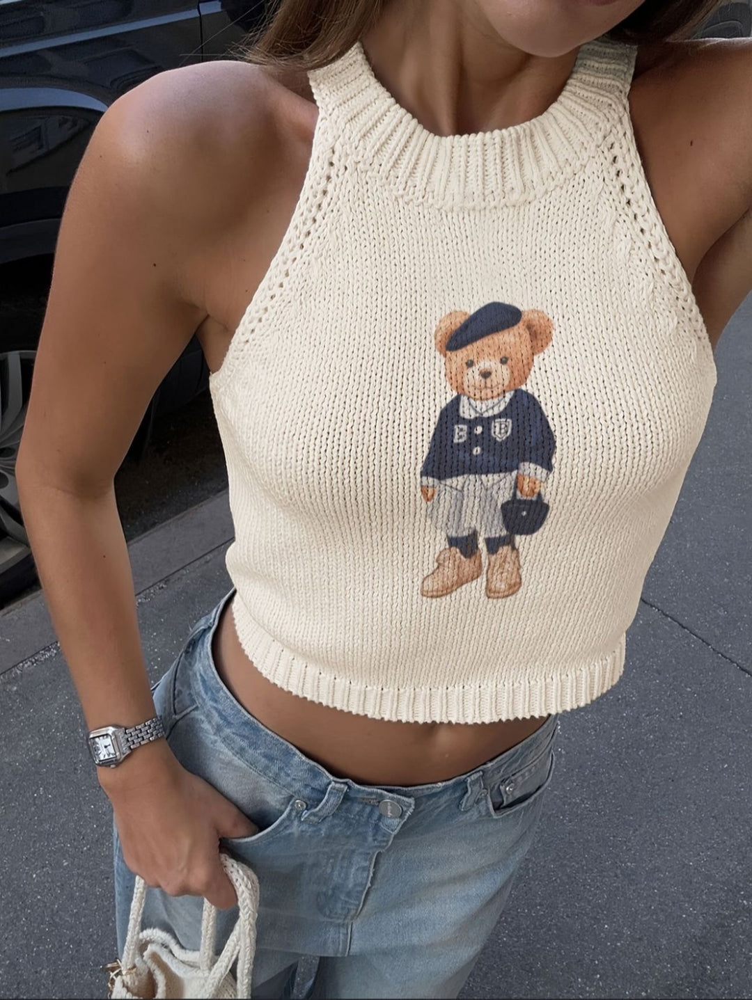 La Petit Bear Knit Top
