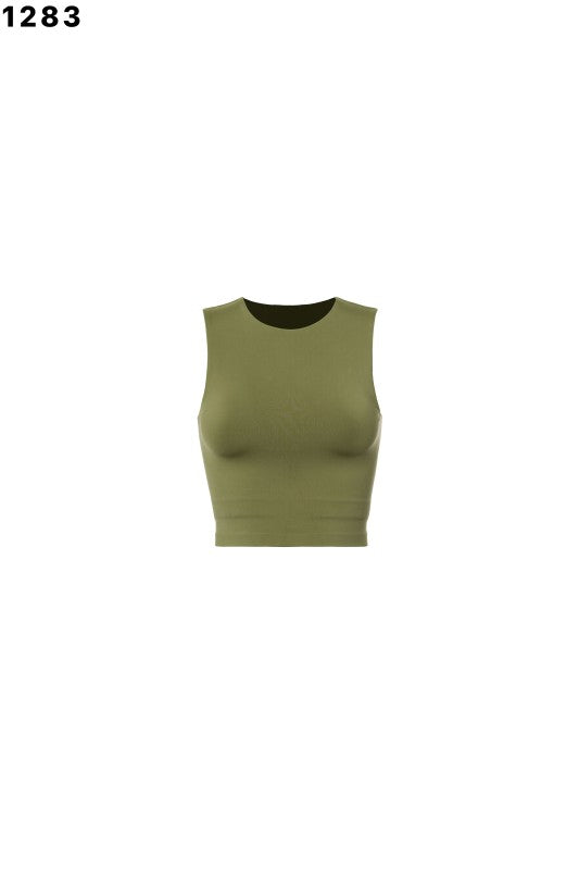 Skim crop top Sleeveless