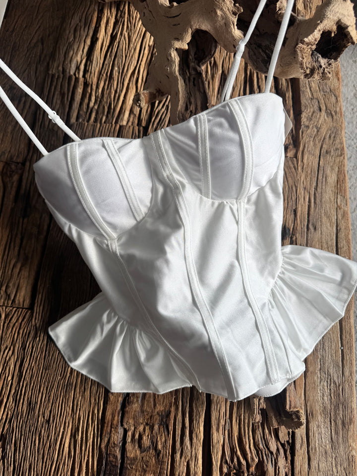 Pearl Glow Corset Top