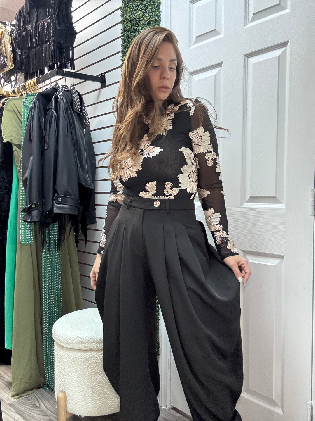 Elyse Wide-Leg Trousers