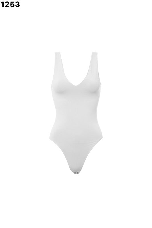 Skim Vneck Sleeveless Bodysuit