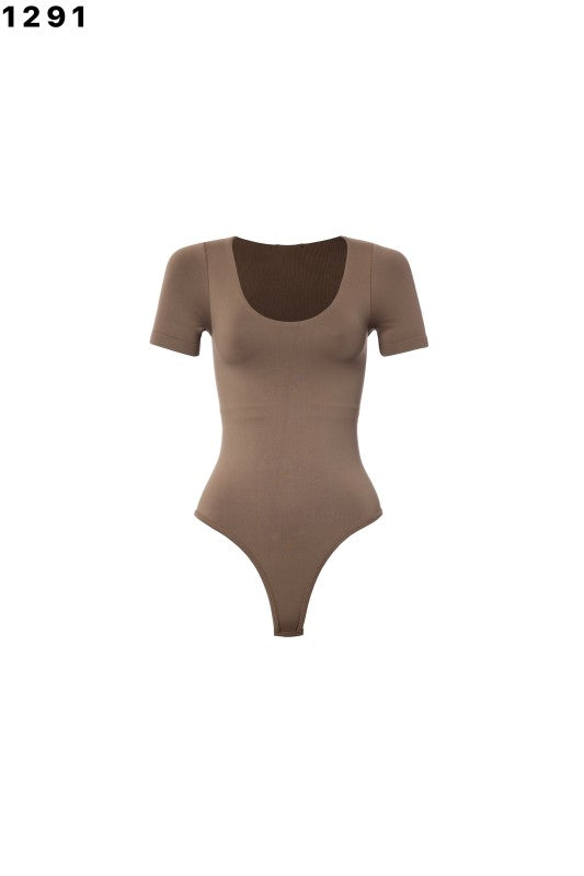 Skim Round Neck Shortsleeve Bodysuit