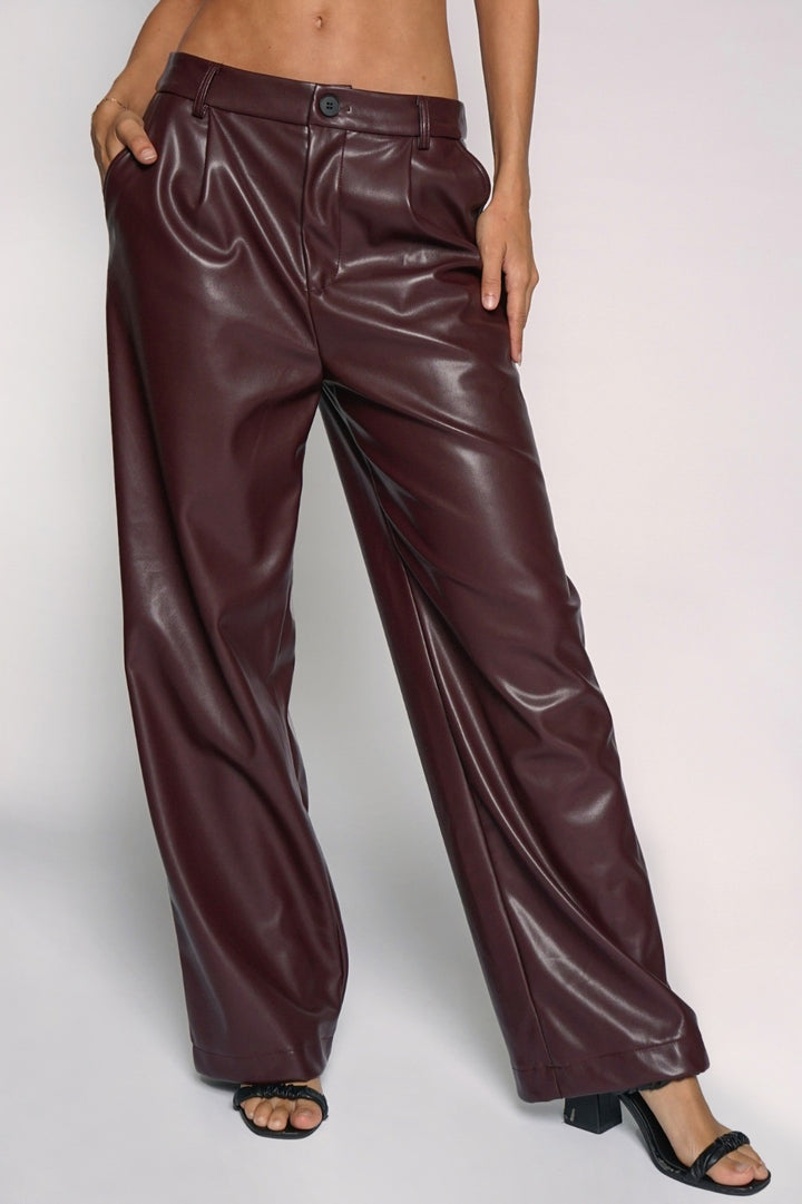 Vegan Leather Pants