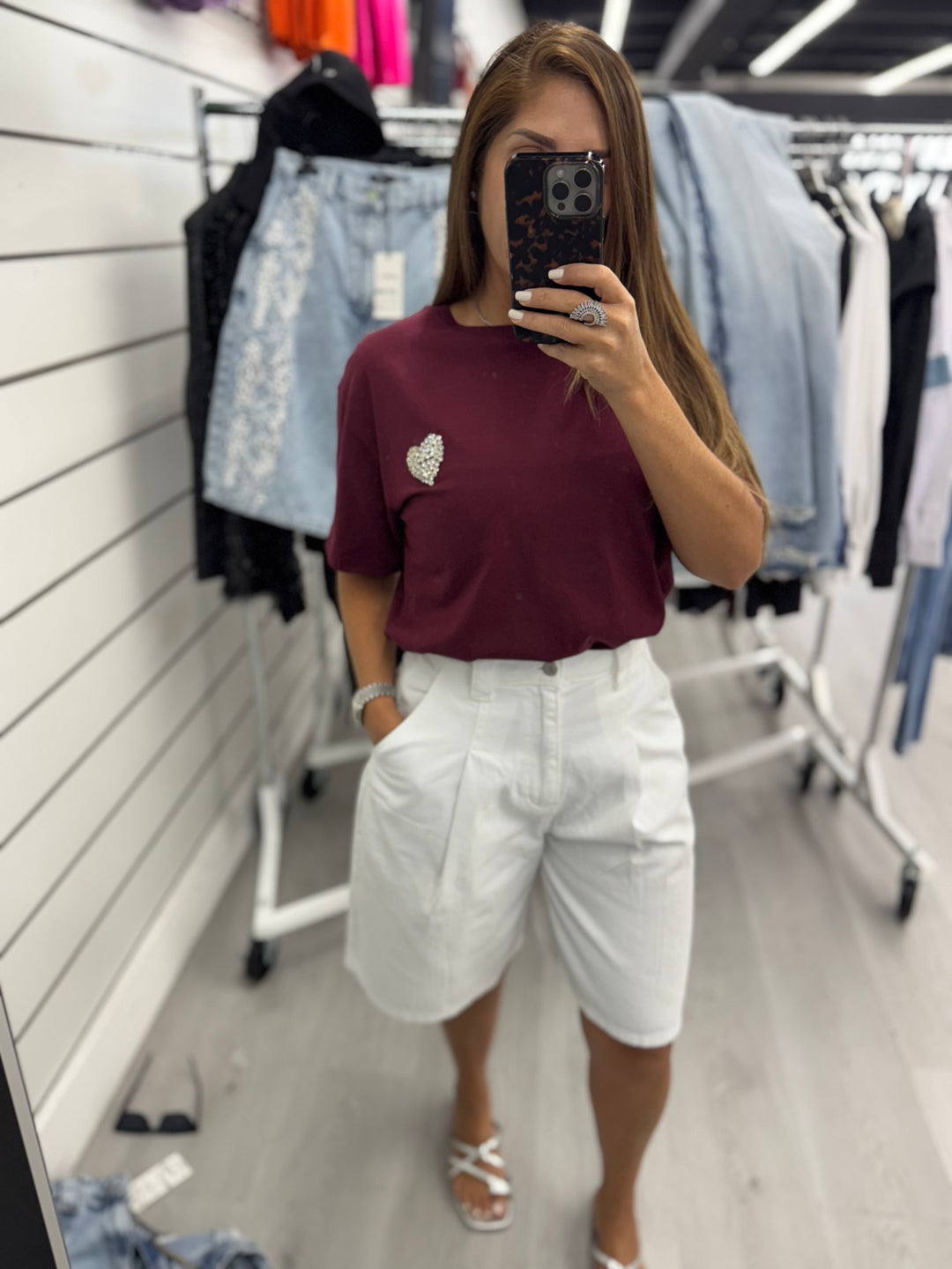 White Classic Bermuda