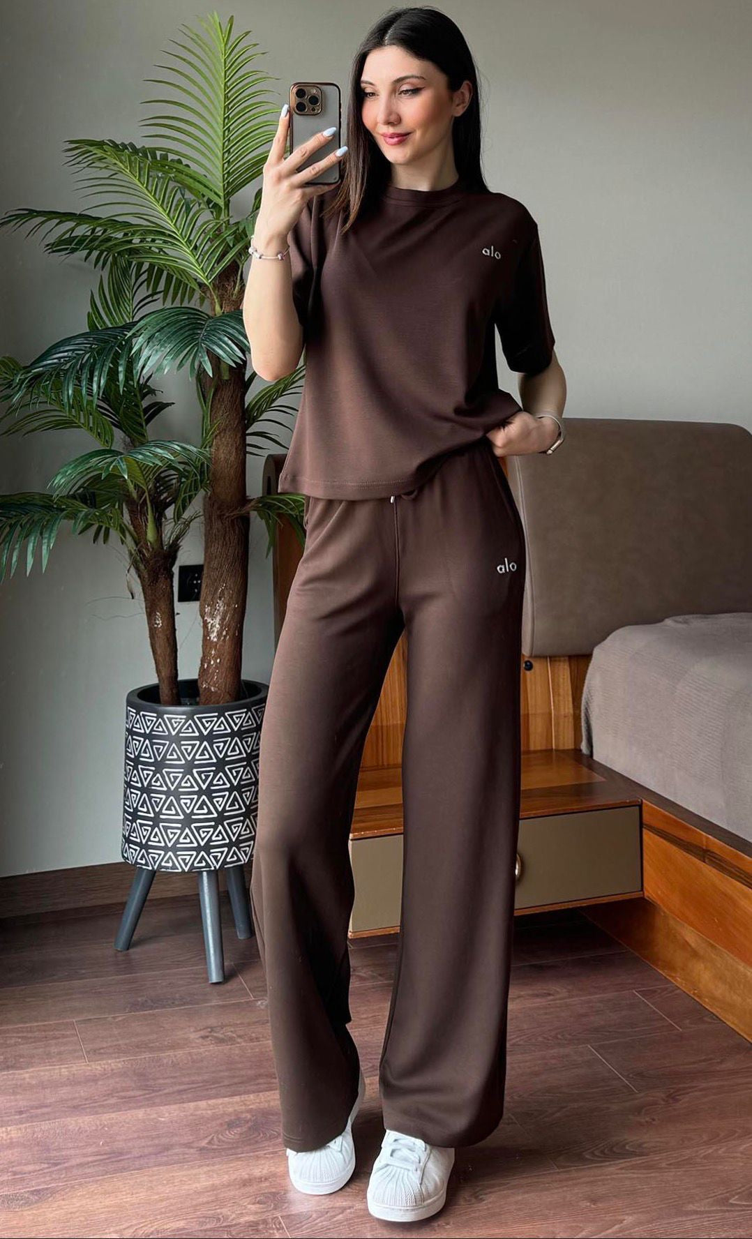 Alo short sleeves pant set