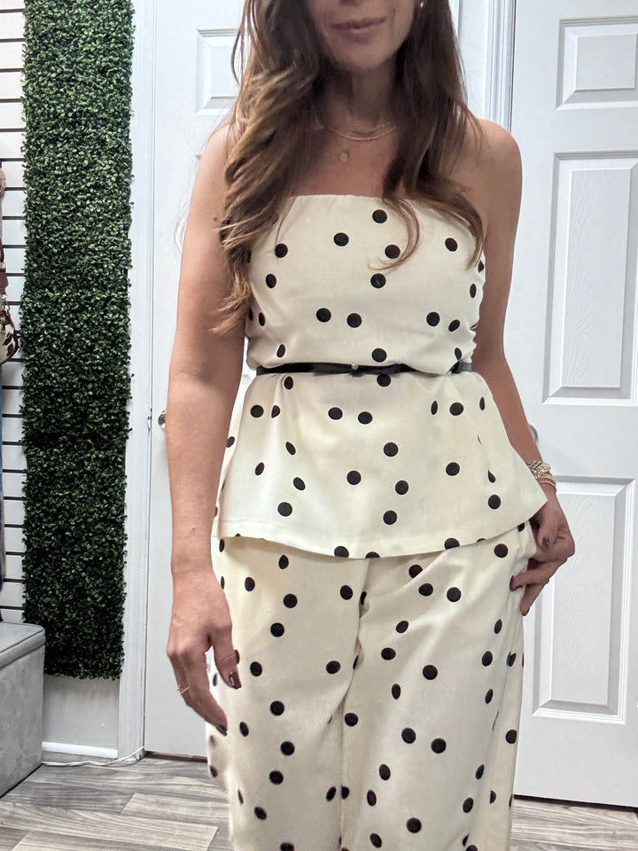 Polka Dot linen Set