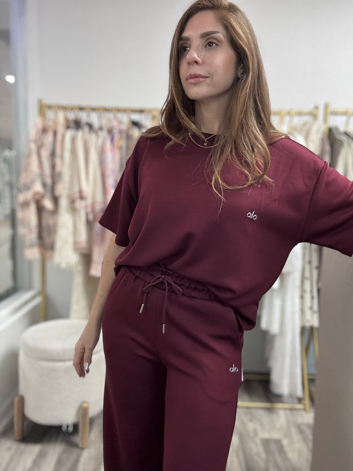 Alo short sleeves pant set