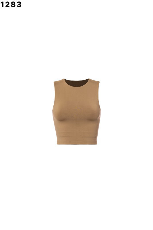 Skim crop top Sleeveless
