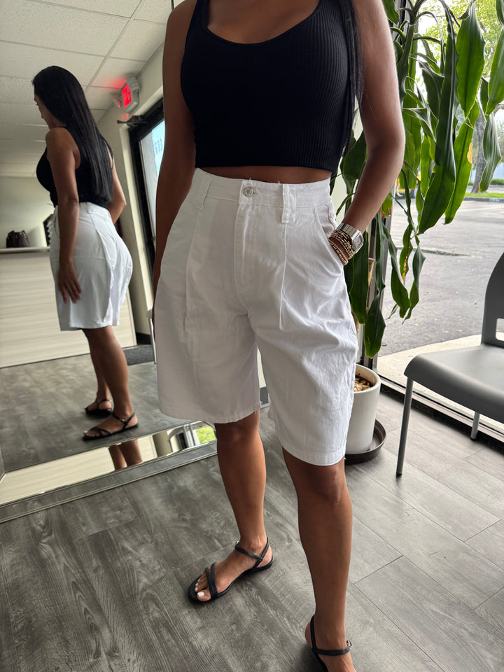 White Classic Bermuda