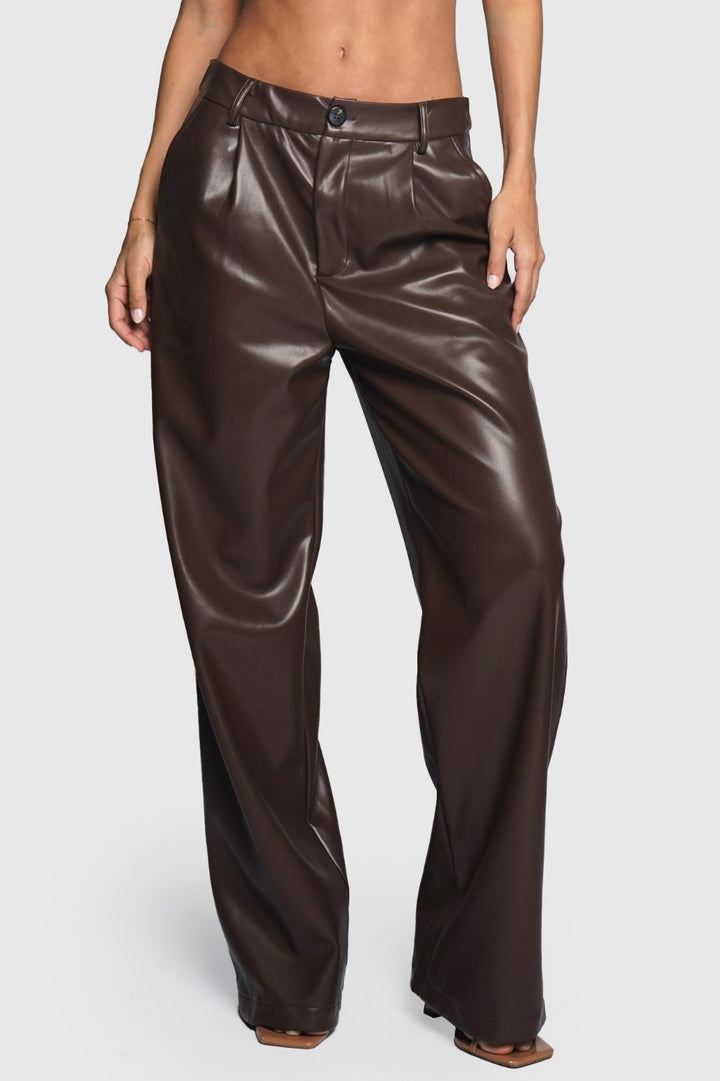 Vegan Leather Pants