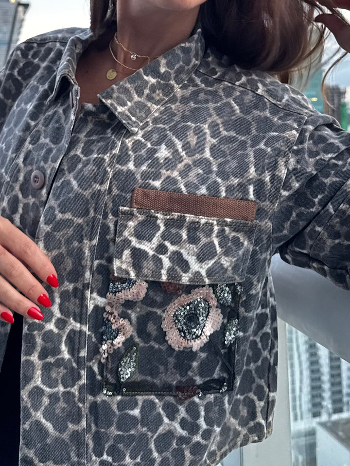 Leopard Bloom Jacket