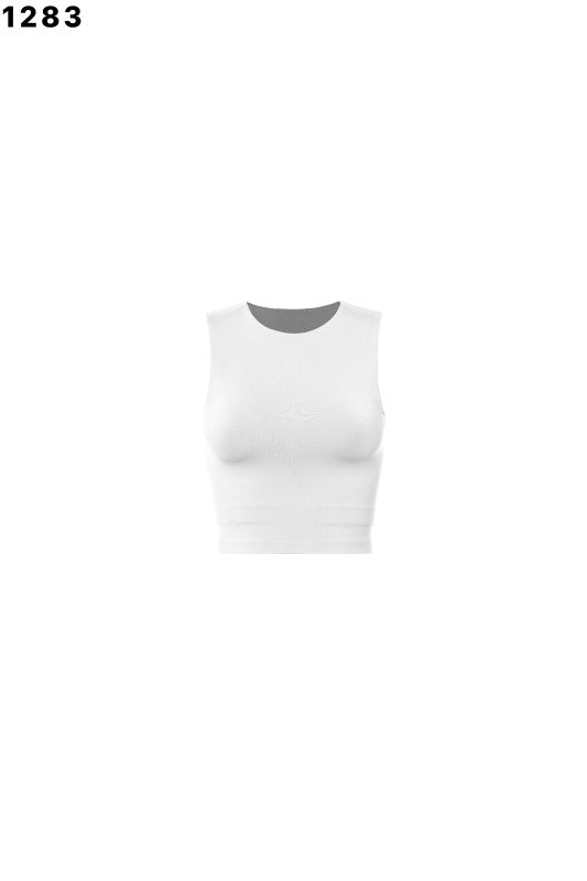Skim crop top Sleeveless