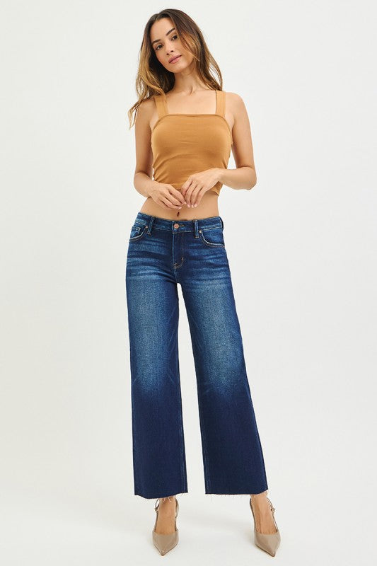 Mid Rise Straight Denim pants