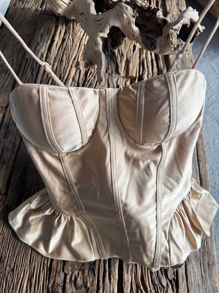 Pearl Glow Corset Top