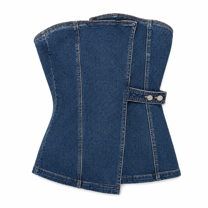Denim Sculpt Top