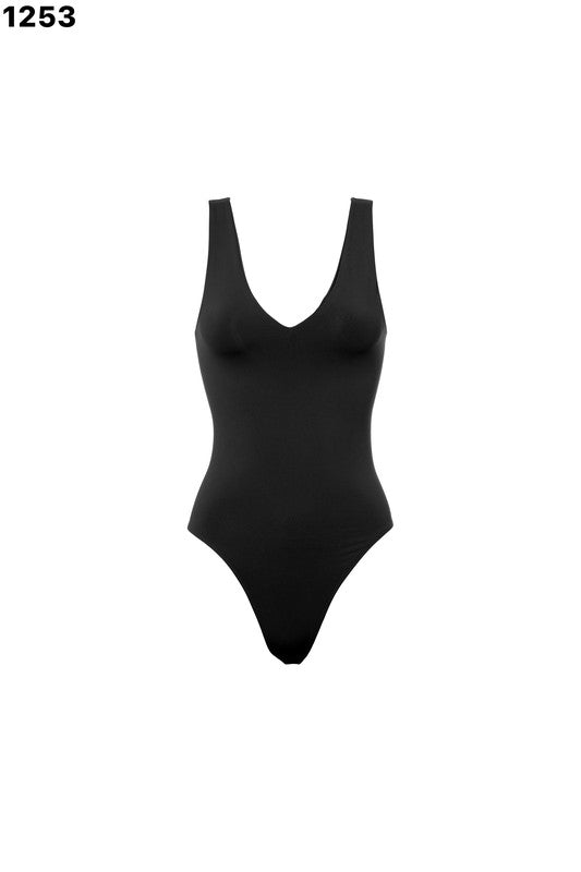 Skim Vneck Sleeveless Bodysuit