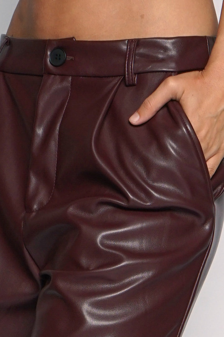 Vegan Leather Pants