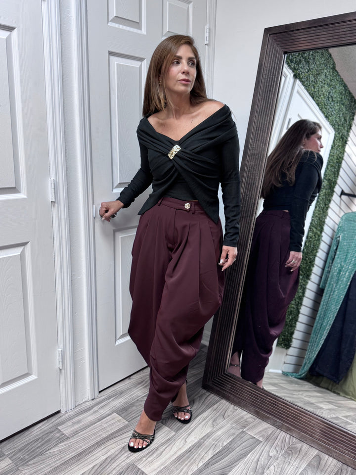 Elyse Wide-Leg Trousers