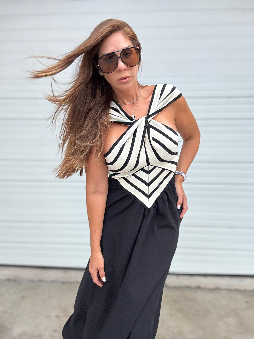 Geo Elegance Dress