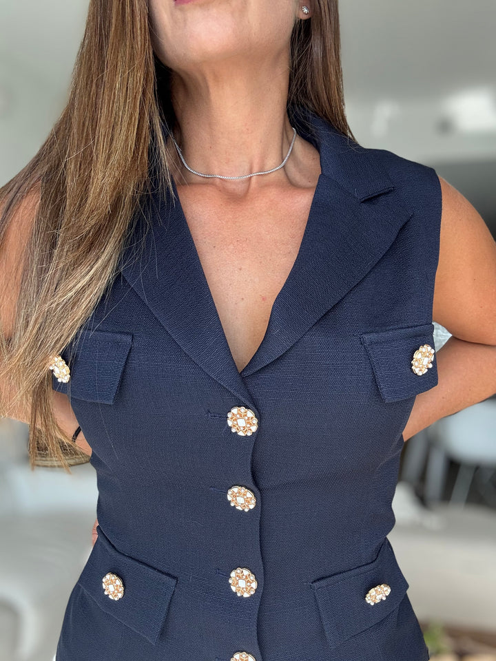 Navy Vest