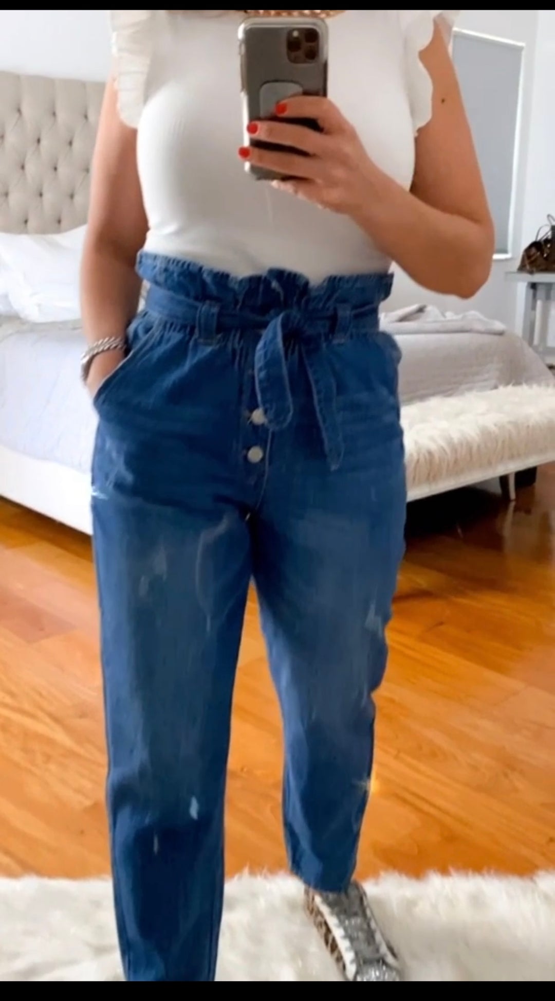PAPER BAG BOTTON JEAN