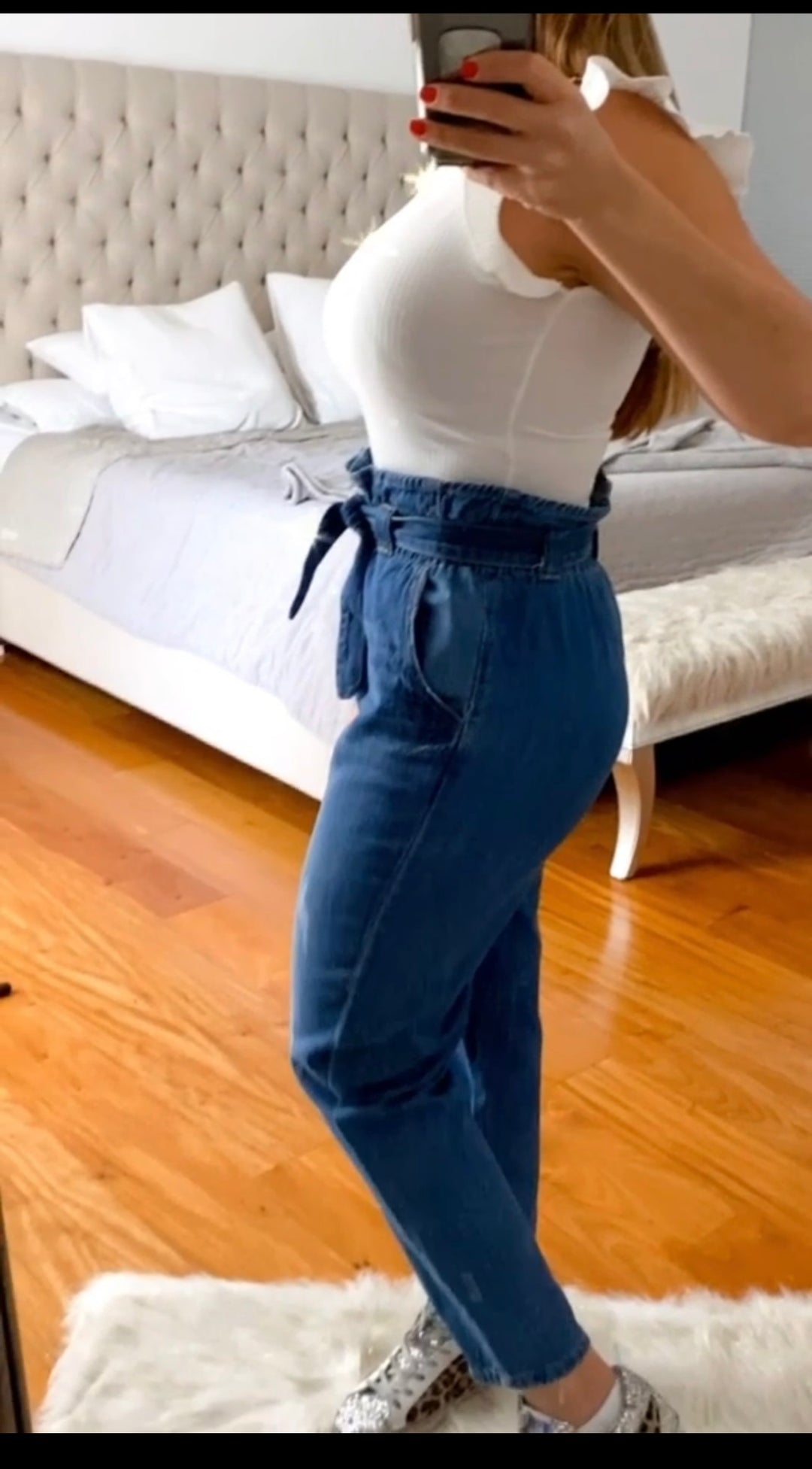PAPER BAG BOTTON JEAN