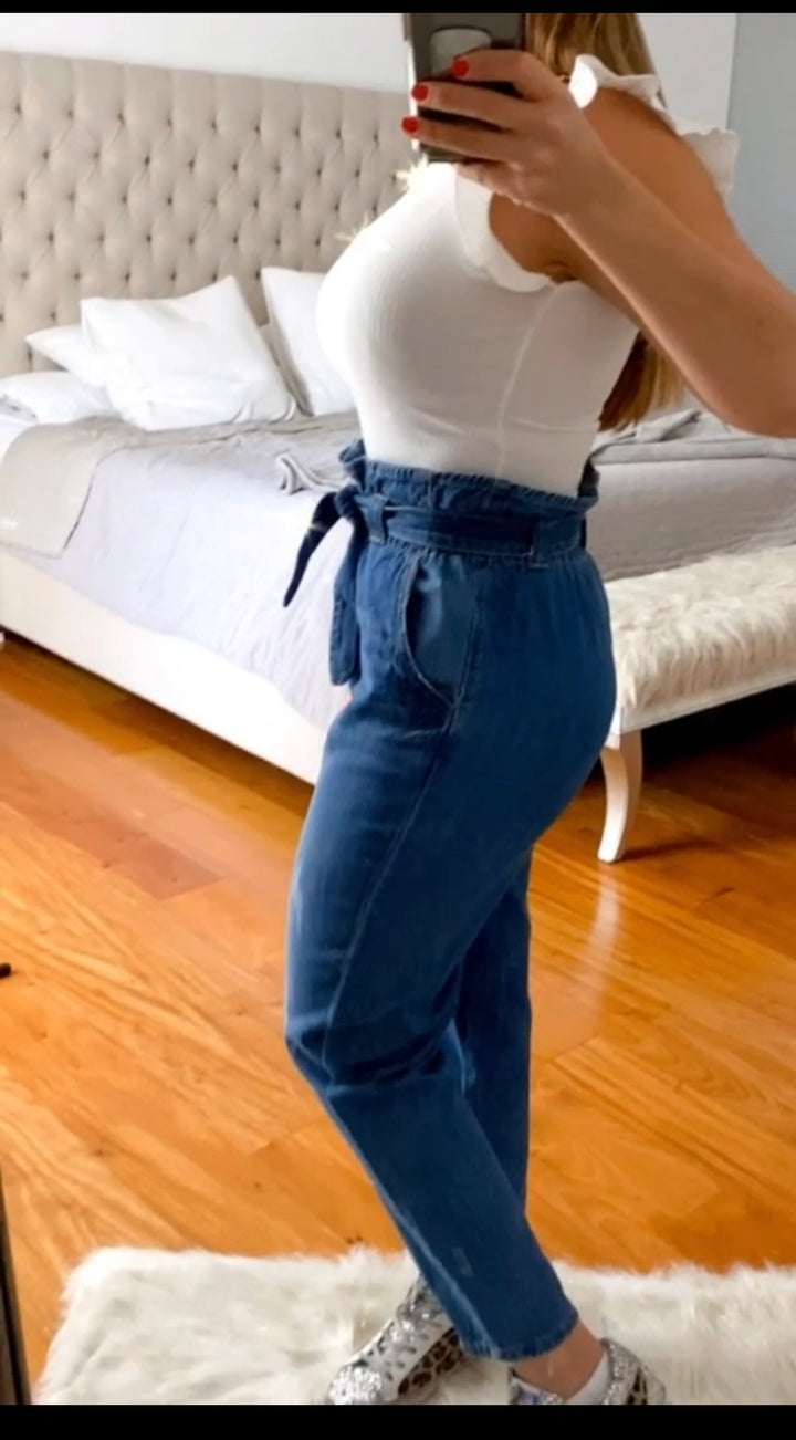 PAPER BAG BOTTON JEAN