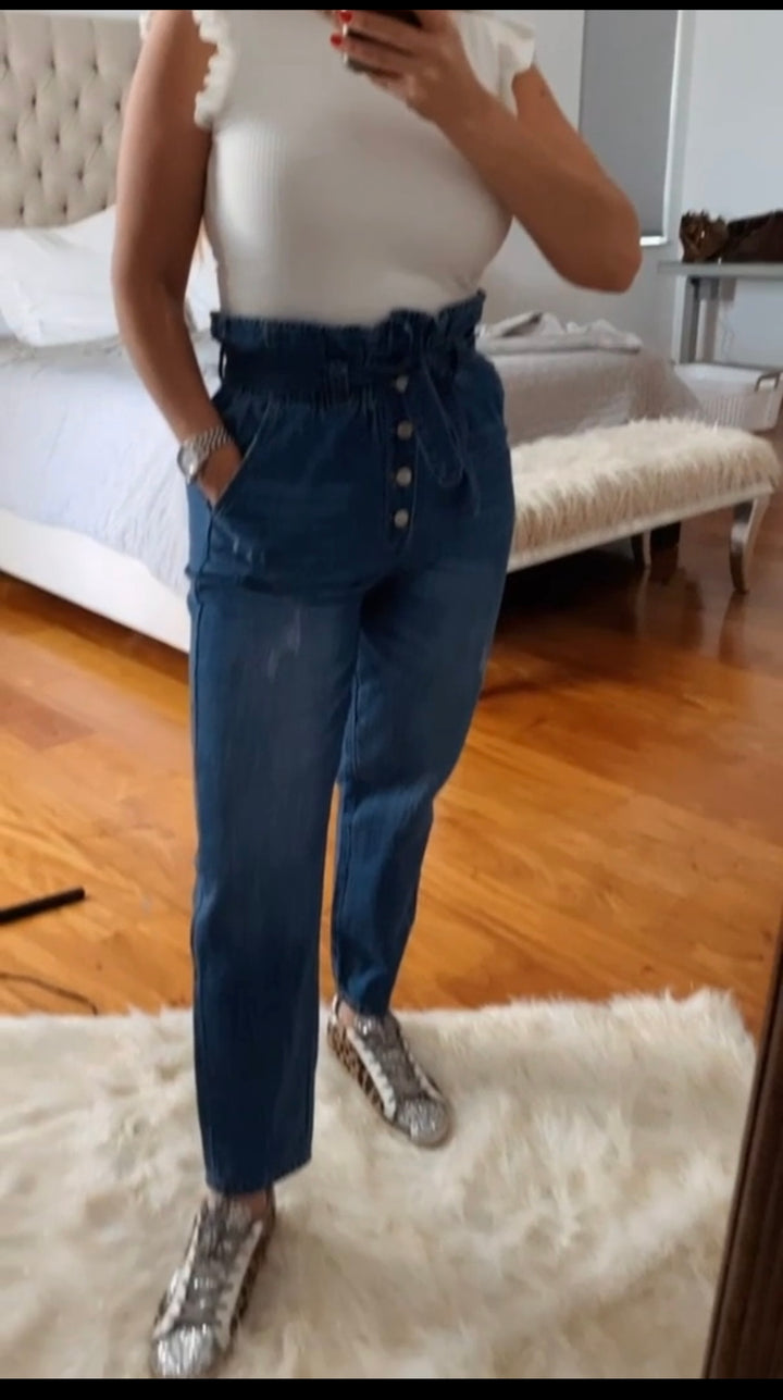 PAPER BAG BOTTON JEAN