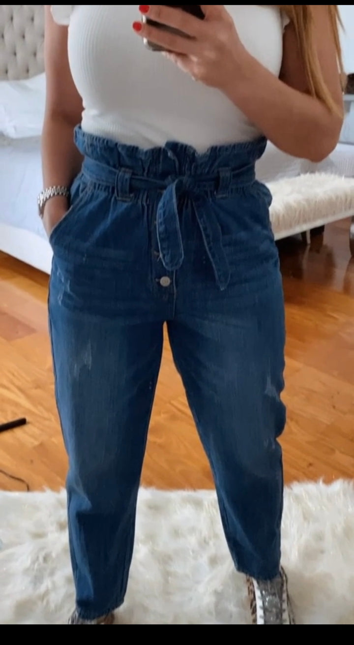 PAPER BAG BOTTON JEAN