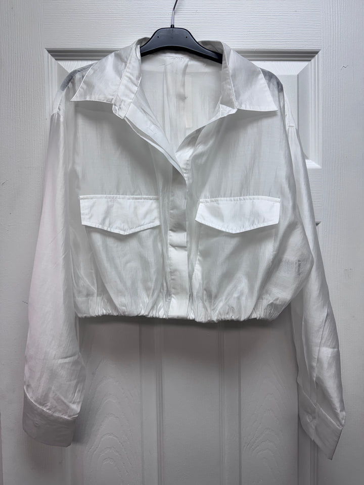 Pocket Crop Blouse