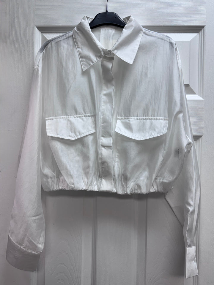 Pocket Crop Blouse