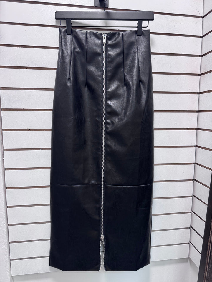 Power Zip Maxi Skirt